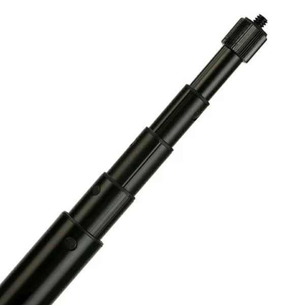 Aluminiumslegering Selfie Stick forlengelsesstang for kardanstabilisator Sort