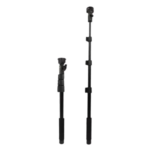 Aluminiumslegering Selfie Stick forlengelsesstang for kardanstabilisator Sort
