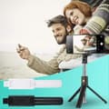 Miniatyrbild 4 av 4: Selfie Stick Teleskopstativ Stativ Bluetooth Android Apple Smartphone ny