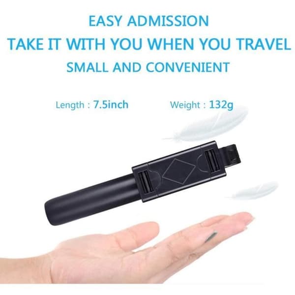 Bluetooth Selfie Stick, aluminiumlegering Mini utdragbar Selfie Stick, utdragbar Monopod för iPho