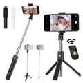 Miniatyrbild 1 av 4: SS Utdragbar Bluetooth Selfie Stick 270° rotation + Stativ Vit