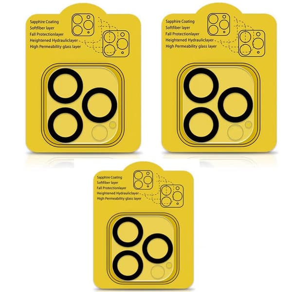 INF 3-pack kamerabeskyttelse herdet glass iPhone 15 Pro Max