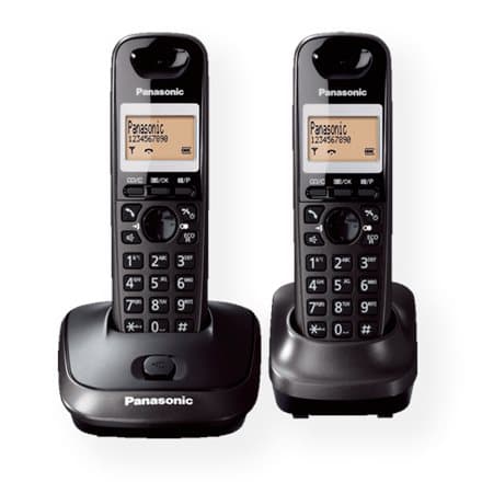 Panasonic | Cordless | KX-TG2512FXT | Built-in display | Caller ID | Black | Conference call | Phonebook capacity 50 entries | Speakerphone | Wireless Sort
