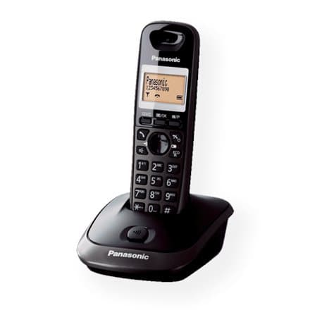 Panasonic | KX-TG2511FX | Built-in display | Caller ID | Black | Conference call | Phonebook capacity 50 entries | Speakerphone | 240 g | Wireless con Sort