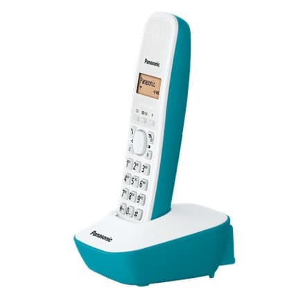 Panasonic | Cordless phone | KX-TG1611FXC | Built-in display | Caller ID | White | Conference call | Wireless connection Blå, Hvit