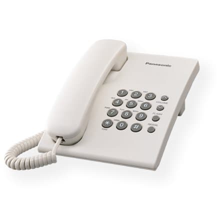 Panasonic | Corded | KX-TS500FX | White | 150 x 200 x 96 mm | 475 g Hvid