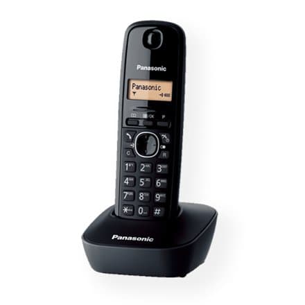 Panasonic | Cordless | KX-TG1611FXH | Built-in display | Caller ID | Black | Phonebook capacity 50 entries | Wireless connection Svart
