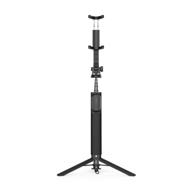 Selfie-stick med FIXED Snap XL-stativ och trådlös avtryckare, 1/4" skruv, svart