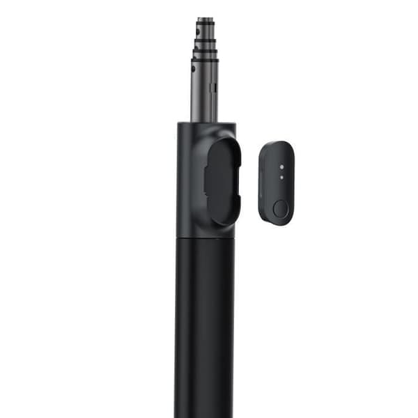 Selfie-stick med FIXED Snap XL-stativ och trådlös avtryckare, 1/4" skruv, svart
