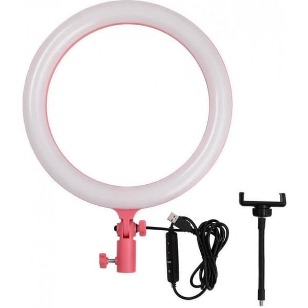Godox LR120 LED-rengasvalo, pinkki