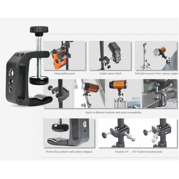 Godox Q-type Multifunctional Clip - blixtfäste