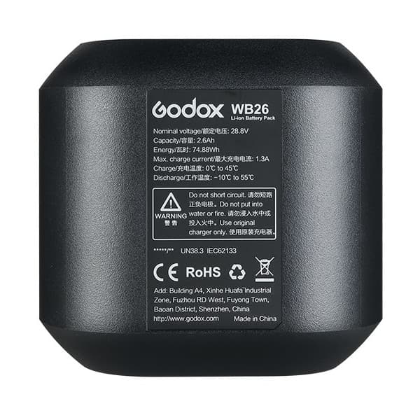 Godox WB26 -akku