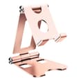 Miniatyrbillede 1 af 2: INF Rose guld aluminiumslegering Foldbart, drejeligt telefonstativ
