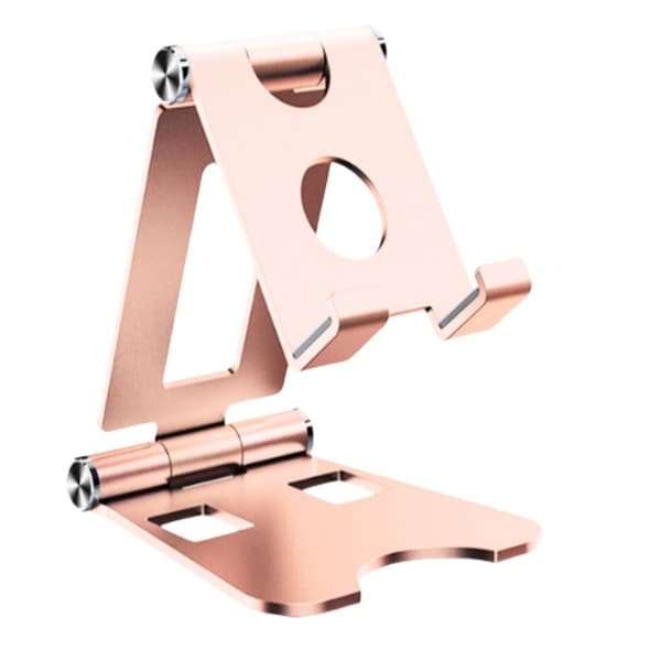 INF Rose guld aluminiumslegering Foldbart, drejeligt telefonstativ