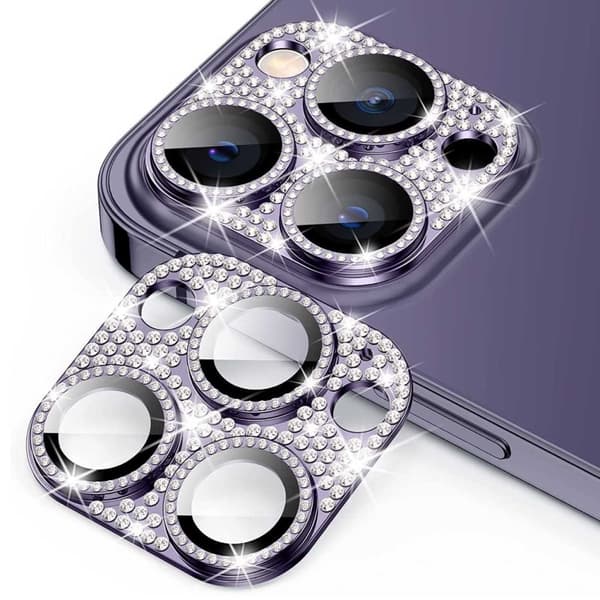 iPhone 14 Pro/14 Pro Max -kameran suojaus karkaistu lasi timanttivioletti