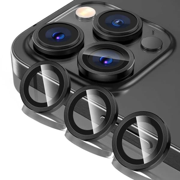 iPhone 14 Pro/Pro Max Kameraskydd Svart