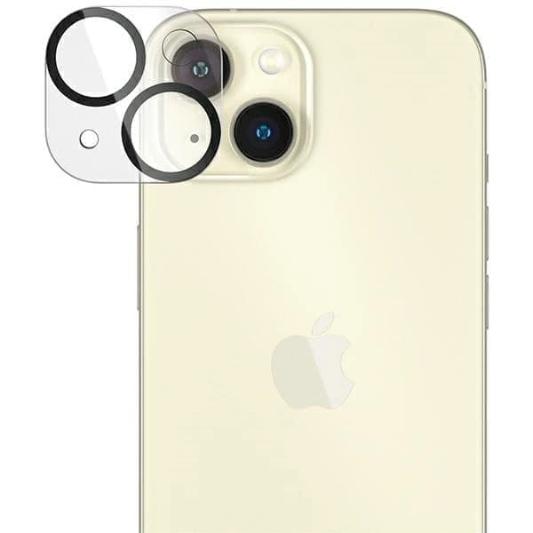 PanzerGlass Picture Perfekt kamerabeskyttelse for iPhone 15 / 15 Plus - med svart ramme