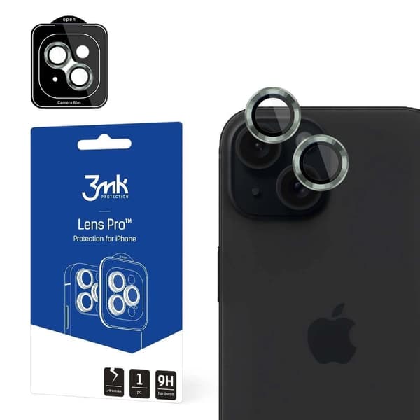 3mk Lens Protection Pro kameradeksel til iPhone 15 - grønn