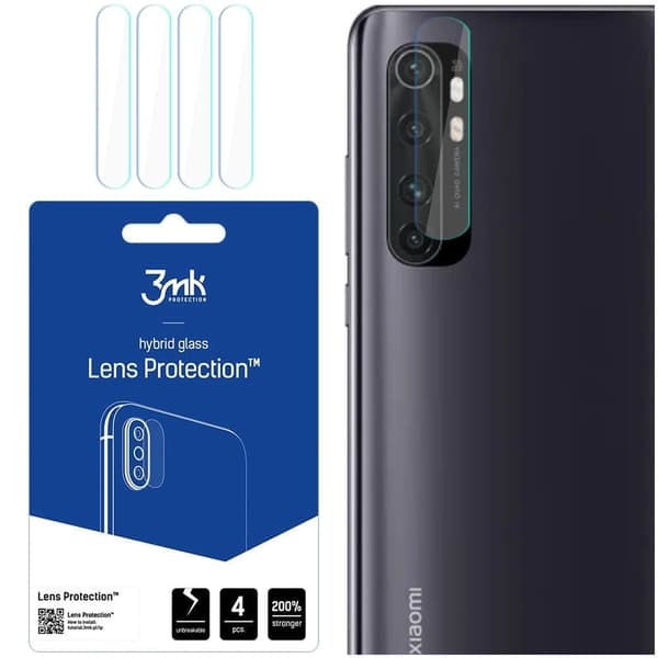 3mk Lens Protection™ hybrid kameraglass for Xiaomi Mi Note 10 Lite-telefonen