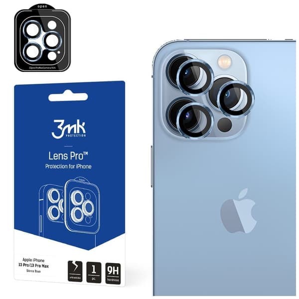 Apple iPhone 13 Pro/13 Pro Max - 3mk Lens Protection Pro Sierra Blue