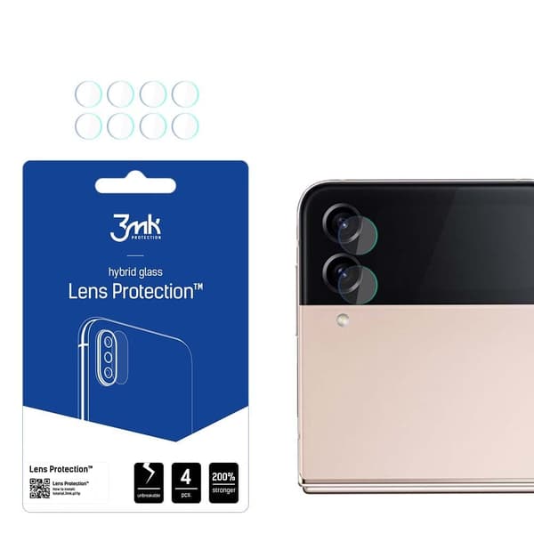 Samsung Galaxy Z Flip4 (foran) - 3mk linsebeskytter