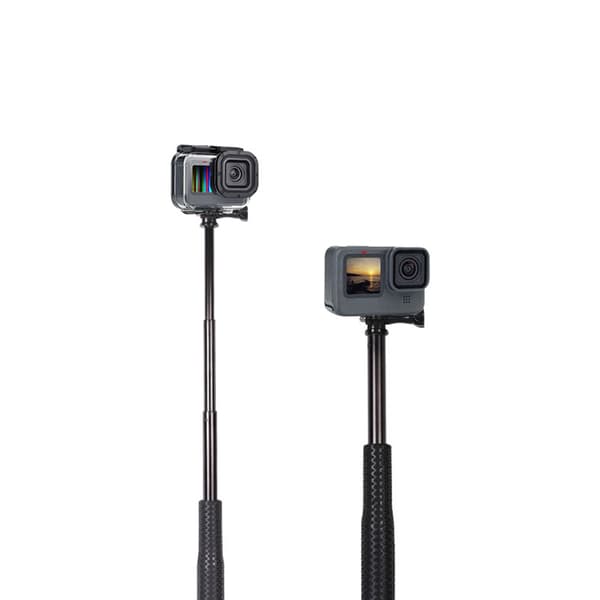 INF Udtrækkelig Selfie Stick til GoPro og kameraer (sort) 0