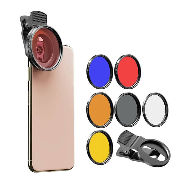 Mobiilisuodatinlinssisarja APEXEL APL-52UV-7F 52mm 7in1