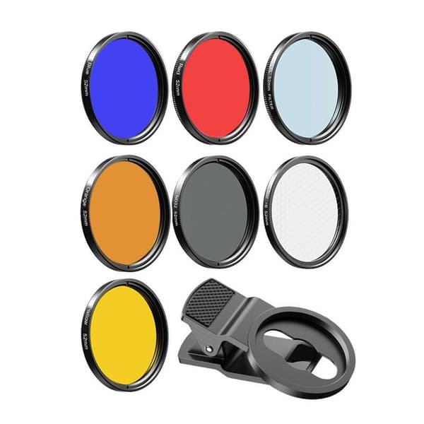 Mobiilisuodatinlinssisarja APEXEL APL-52UV-7F 52mm 7in1