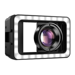 Mobillinse APEXEL APL-HB100FL23 100 mm makro med LED (sort)