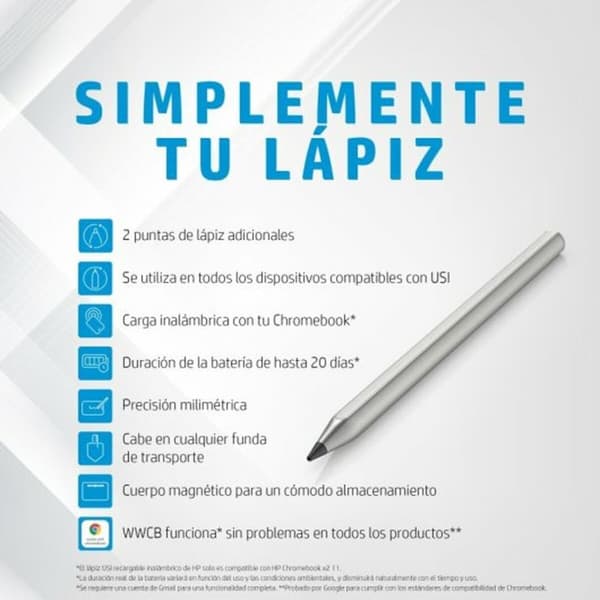 Optisk pen HP 3V1V2AA Sølvfarvet
