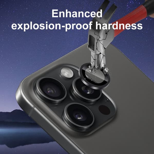 iPhone 15/15Plus/15Pro/15 Pro Max Kamera Skydd i Härdat Glas- Skydda din kamera mot repor