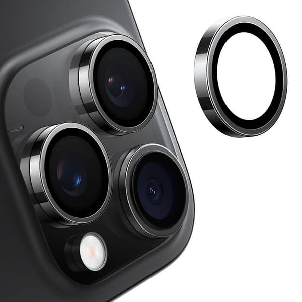 Lensguard kameraglas til iPhone 16 ProMax (sort)