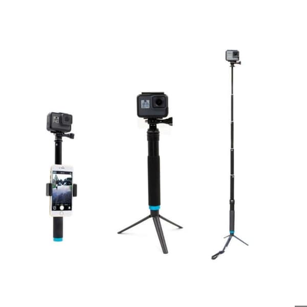 Selfiestång - Telesin - GP-MNP-090-D - Justerbar längd - Aluminiumslegering - Rutschfast