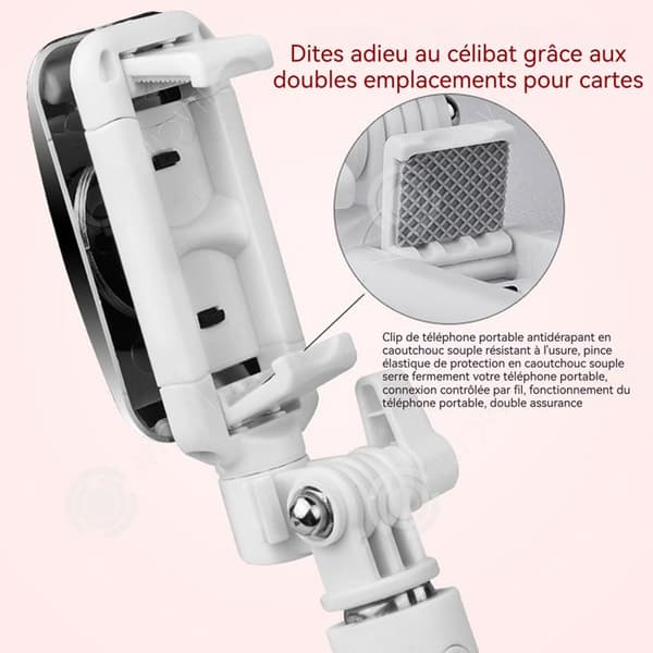 INN Selfie stick bärbar mini flexibel multifunktionell för smartphone gopro roterbar bärbar hand selfie stick för resor
