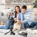 Miniatyrbild 4 av 4: INN Selfie Stick Tripod 500mah Bluetooth 4.2 Smart Tracking 360 graders surround hopfällbart smartphonestativ med fjärrkontroll