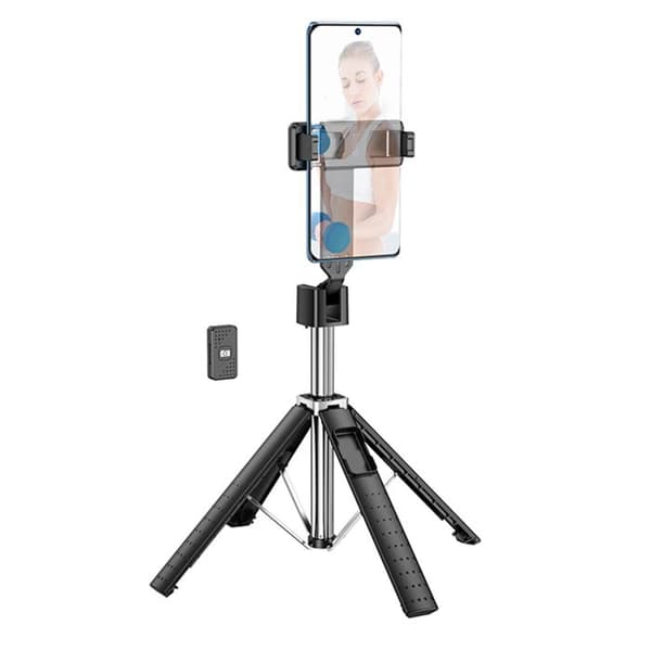 Selfiestick - Hoco - K18 - Svart - Bluetooth 4.0 - Fjärrkontroll inkluderad