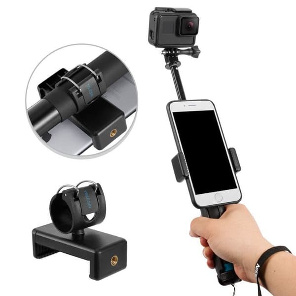 TD® 20-90 cm stativ Selfie Stick Infällbar stolpe med telefonlås