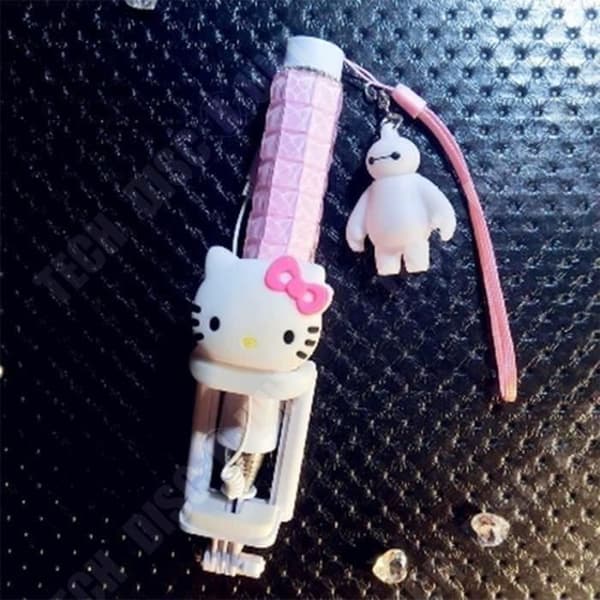 TD® Selfie Stick 3,5 mm ljuduttag. Vikbart halkfritt handtag