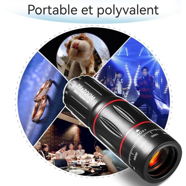 Smartphone teleobjektiv TD® Zoom 8x vidvinkel Allmänt brett belysningsområde