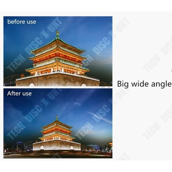 Extern mobiltelefonkamera TD® 8x zoom Extra vid betraktningsvinkel Filtrerad reflektion