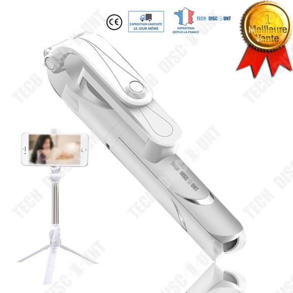 TD® Selfie stick samsung iphone stick stativ stativ mobiltelefon foton utdragbar bluetooth teleskopisk justerbar sticka