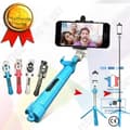Miniatyrbild 1 av 4: TD® Teleskopstativ Self-stick blå - Bluetooth selfie stick stativ blå - Selfie stick för olika modeller