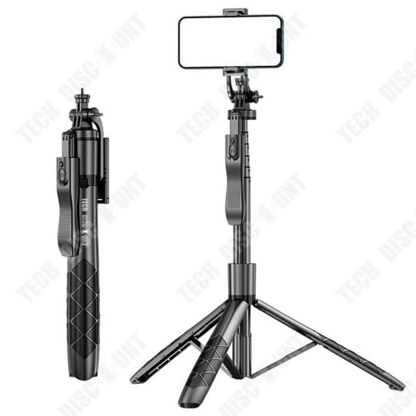TD® Selfie stick stativ kamerafäste anti-shake utomhus live streaming stöd 360 panorama bluetooth fotografering