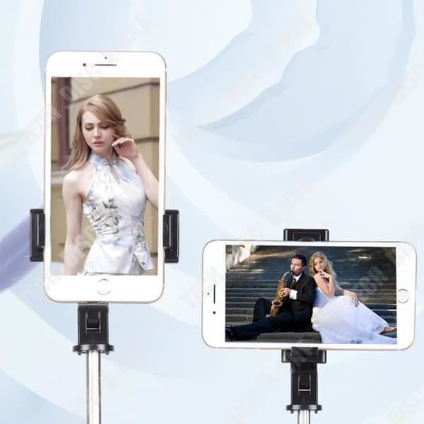 TD® Bluetooth selfie stick mobiltelefon hållare horisontell fotografering universal vertikal fotografering stativ