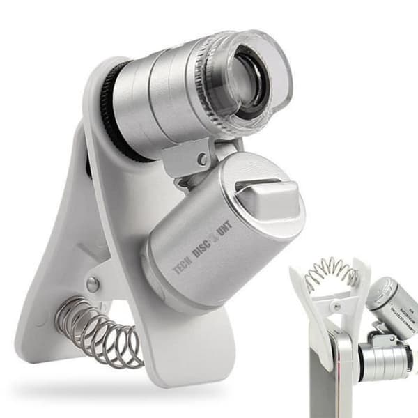 TD® Lens smartphone kamera zoom 60x universalklämma förbättrar foton LED-ljusbelysning lins strömförsörjning