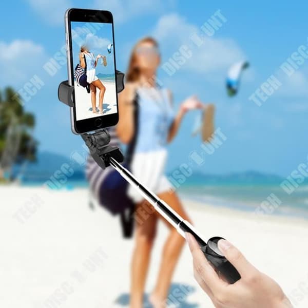 TD® Bluetooth Selfie Stick Stativ Stativ Mobiltelefon Hållare Foto Teleskopstång Teleskopstativ