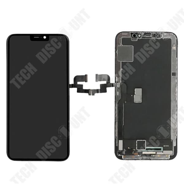 TD® FULLSKÄRM IPHONE 7 SVART TOUCH GLAS + LCD-KAMERA PÅ CHASSI + VERKTYG