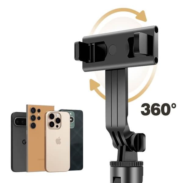 Selfie-pinne Bluetooth Utsträckbar till 100 cm Forever Svart