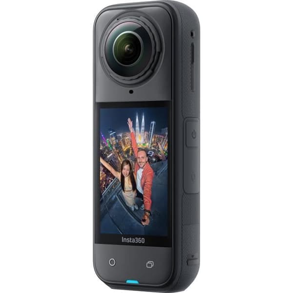 Stabiliserad sportkamera Insta360 X5 360° 8K vattentålig, toppnivå i lågt ljus, osynlig selfiepinne