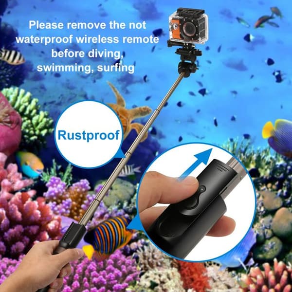 Selfiestång TD® 12x5x3,5cm telefon kamera smartphone selfiestång bluetooth stativ bärbar selfiestång